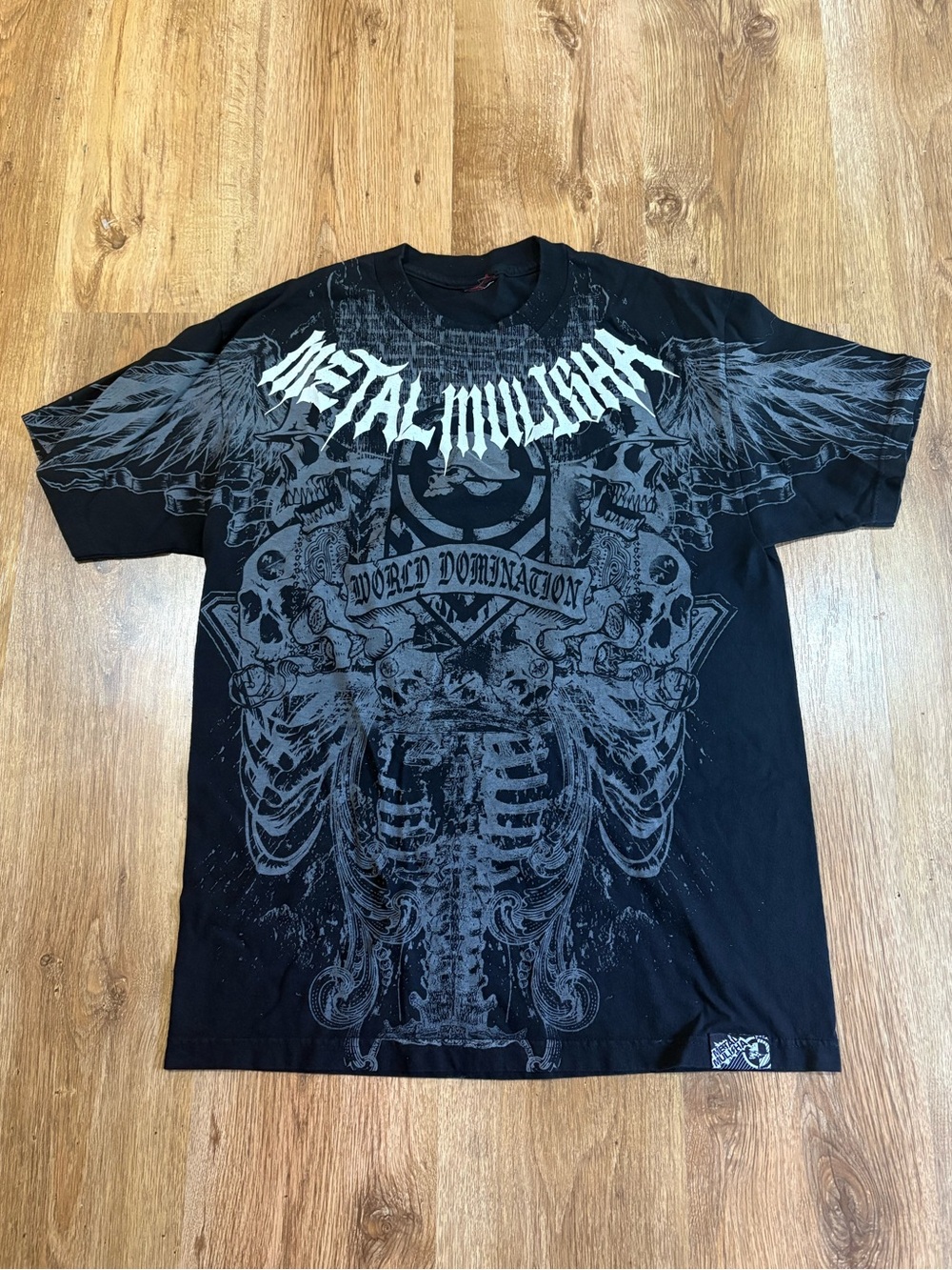 Metal Mulisha Men's Black Graphic Tee - Word Domination